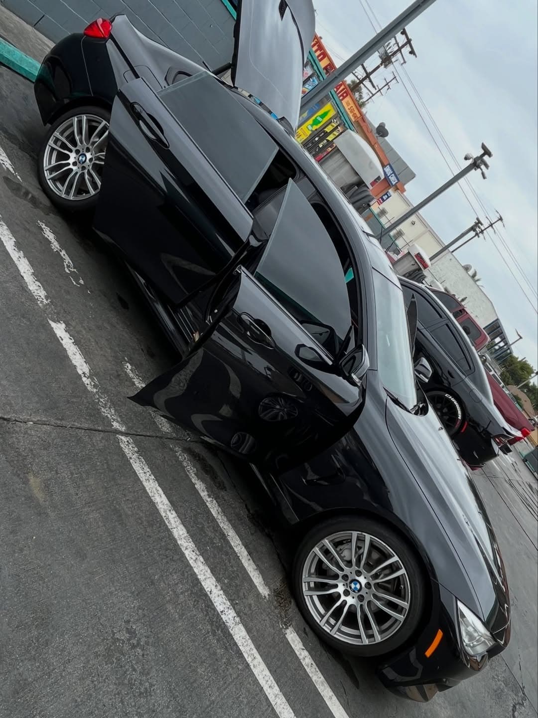 BMW 428i side profile after detail